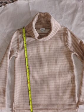 J.Crew Tan Houndstooth Funnel Neck Sweater